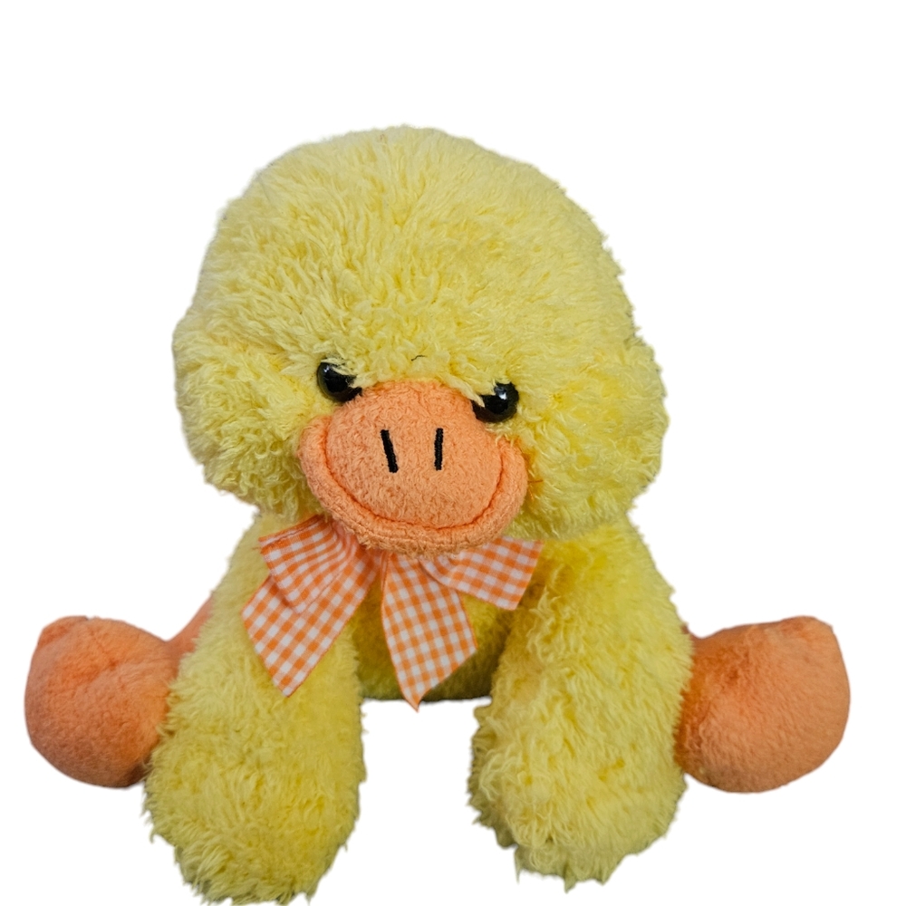 MELISSA &DOUG SOFT AND CUDDLY PLUSH Yellow/orange Sitting DUCK 8" EASTER